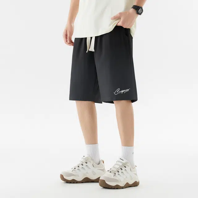 中国航天 美式高街户外透气薄款渐变舒适百搭跑步健身美式简约篮球裤训练休闲短裤 男女同款
