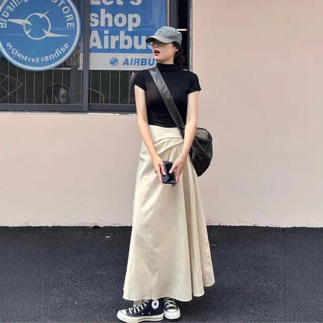 依钗 多风格融合的短袖上衣与半身裙夏季时尚穿搭裙装套装 女款