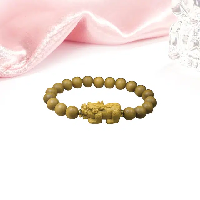 迎百宝 貔貅纳福 招财转运万事顺遂财源滚滚好运绵延吉祥如意吞金兽新中式文艺复古极简百搭 檀木 手串 男女同款情侣款