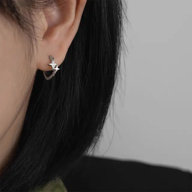 JOLLY NOTE S999 Silver Star Earrings