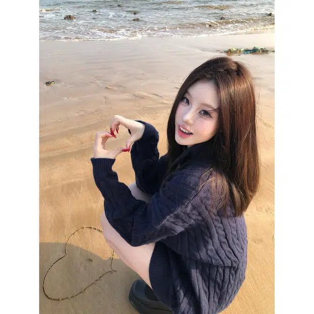 轻迎 慵懒风翻领麻花长袖毛衣宽松上衣高腰显瘦短裤休闲套装 女款