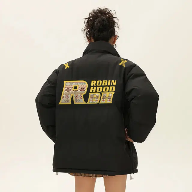 ROBINHOOD Thick Colorblock Down Jacket