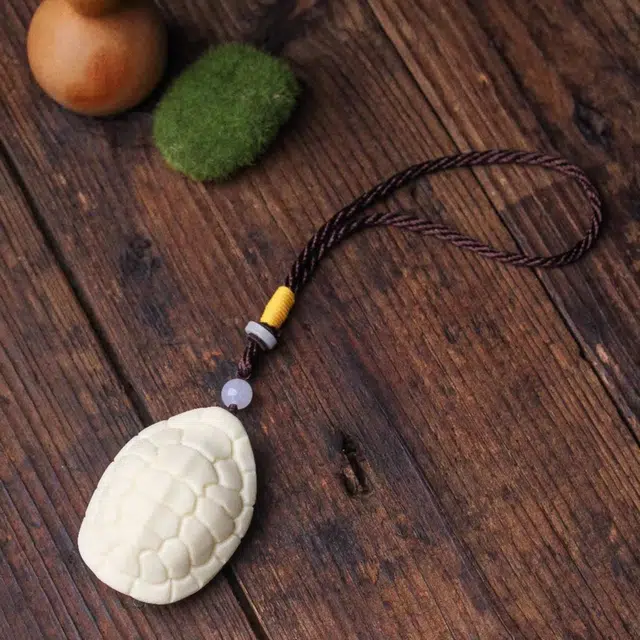 檀欣 新中式 雕刻富甲天下 招财平安祥瑞吉祥物 轻奢高级文玩工艺品 象牙果 手把件 男女同款情侣款 礼盒装