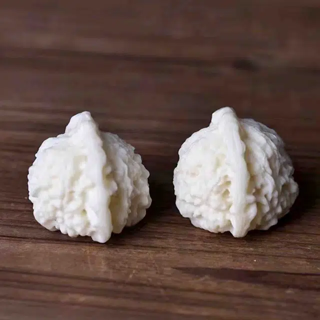 檀欣 雕刻核桃手球 管帽文玩手持 盘玩工艺品 象牙果 其他菩提类手把件 男女同款情侣款 礼盒装