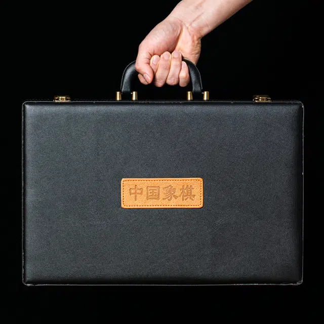 檀欣 【收藏品】高端中国象棋手把件 国风复古新中式便捷式实木质早教益智桌游 紫光檀 木作摆件 通用