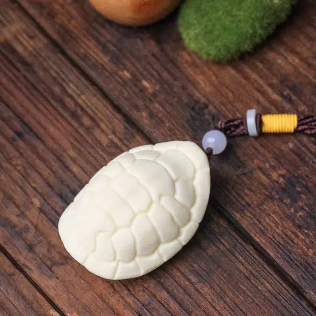 檀欣 新中式 雕刻富甲天下 招财平安祥瑞吉祥物 轻奢高级文玩工艺品 象牙果 手把件 男女同款情侣款 礼盒装