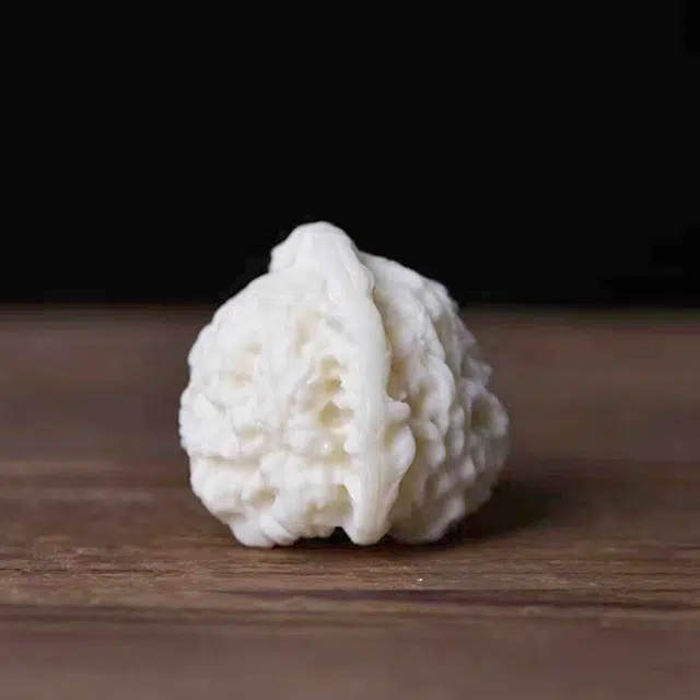 檀欣 雕刻核桃手球 管帽文玩手持 盘玩工艺品 象牙果 其他菩提类手把件 男女同款情侣款 礼盒装