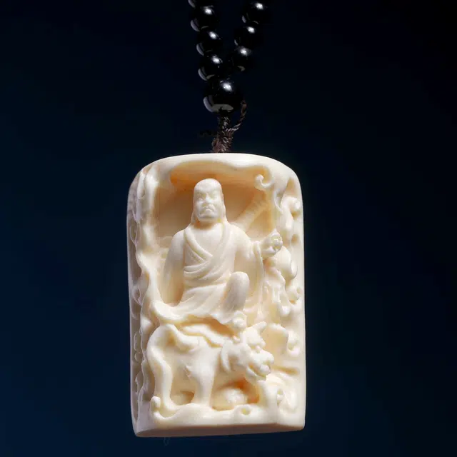檀欣 新中式 伏虎罗汉手挂饰 招财平安祥瑞吉祥手把件 象牙果 菩提挂件 男女同款情侣款 礼盒装