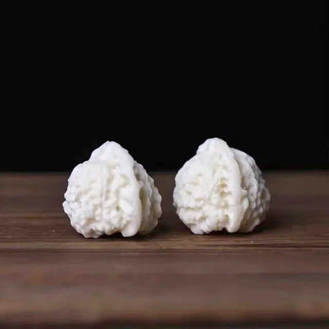檀欣 雕刻核桃手球 管帽文玩手持 盘玩工艺品 象牙果 其他菩提类手把件 男女同款情侣款 礼盒装