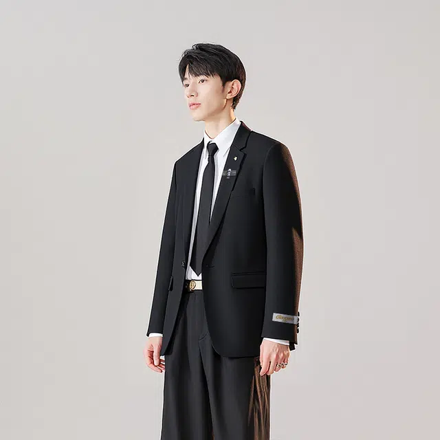 周同学 休闲宽松单排扣百搭西装 男女同款