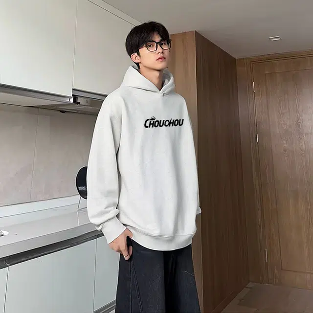 周同学 周杰伦 经典重磅美复古图案个性时尚高街设计百搭纯色套头宽松百搭休闲连帽卫衣 男女同款