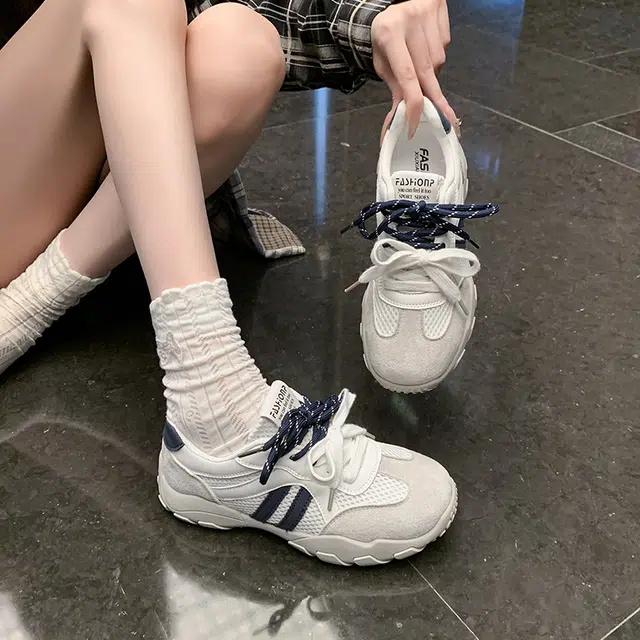 复古厚底百搭时尚运动 低帮 生活休闲鞋 女