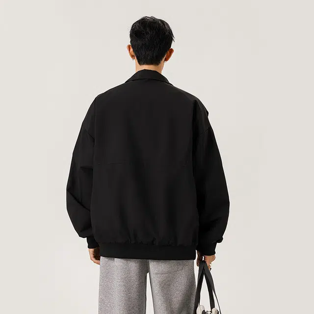 红蜻蜓 美式高街潮流复古字母设计感休闲春秋款棒球服外套夹克 男女同款