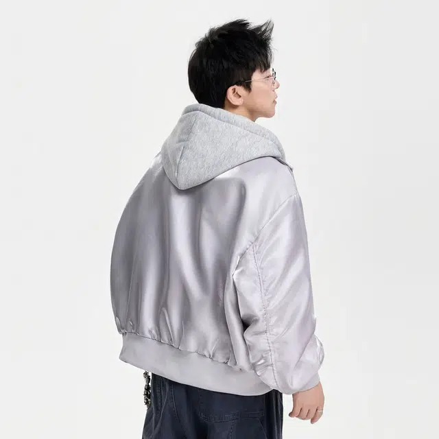 红蜻蜓 美式高街潮牌复古数字字母印花宽松百搭舒适防风保暖休闲棒球服连帽外套夹克 男女同款