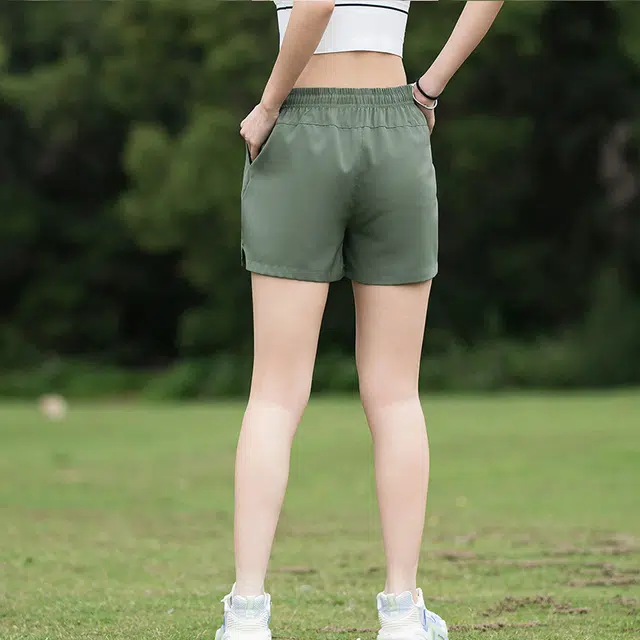 红蜻蜓 美式复古高街设计感品牌印花纯色经典高级舒适宽松百搭日常通勤潮流时尚简约直筒休闲短裤 男女同款