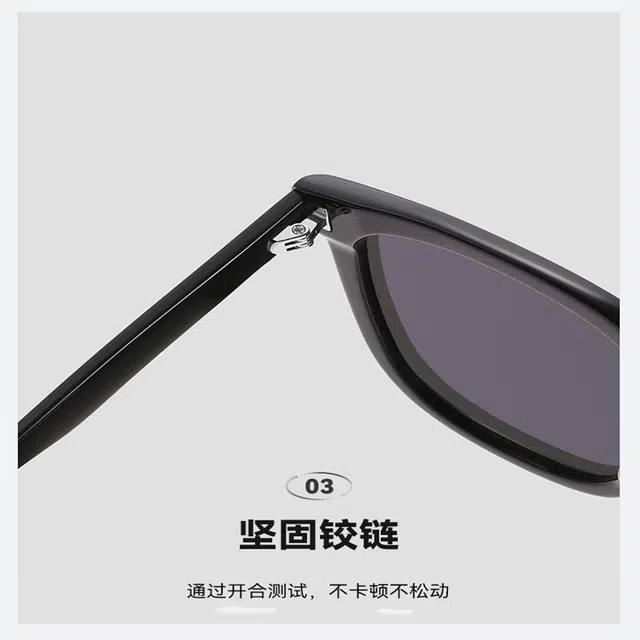 雷派龙 高级感夏季防紫外线遮阳大脸显瘦开车驾驶 板材镜架 方形 太阳眼镜 男女同款情侣款