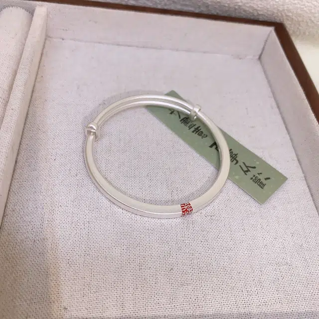 欢庆珠宝 四方滴胶喜乐推拉可调节 足银 手镯 女款