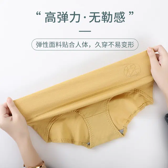俞兆林 高腰收腹纯色透气三角内裤 女款 组合装