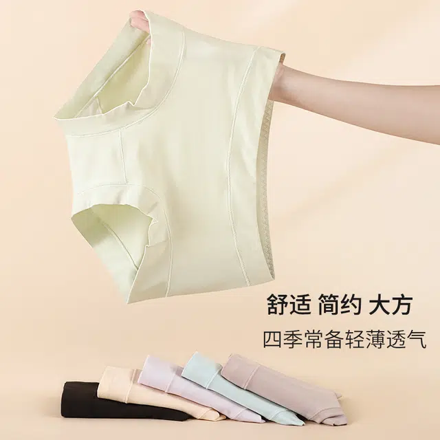俞兆林 简约高腰提臀纯色无痕抑菌透气内裤 女款 组合装