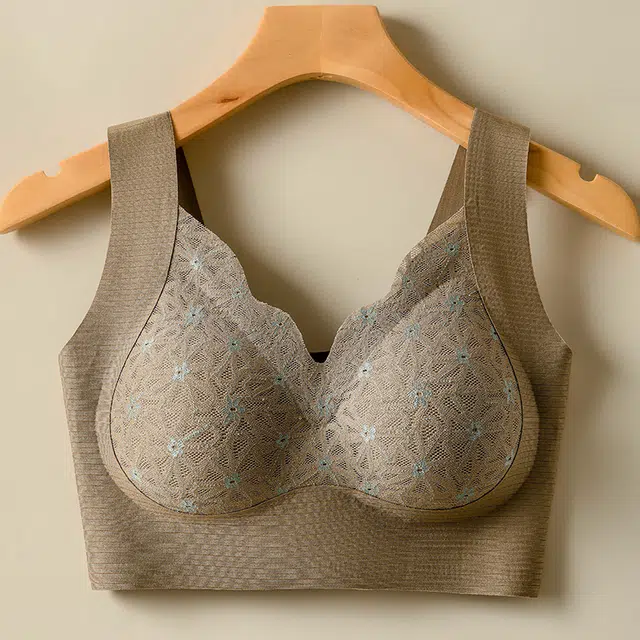 俞兆林 蕾丝舒适大胸显小提拉上托聚拢防下垂收副乳薄款文胸 女款 组合装