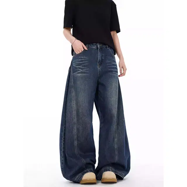 GBXM Wide Leg Jeans Blue