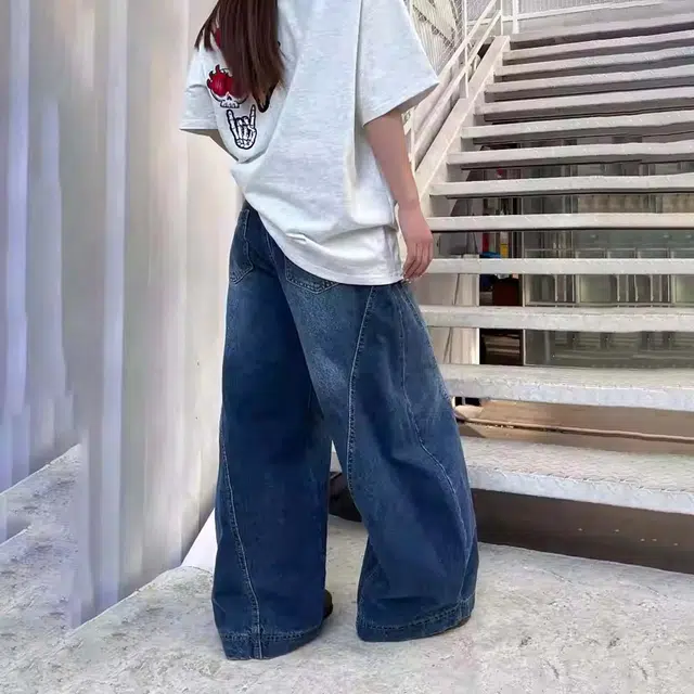 GBXM Wide Leg Jeans Blue