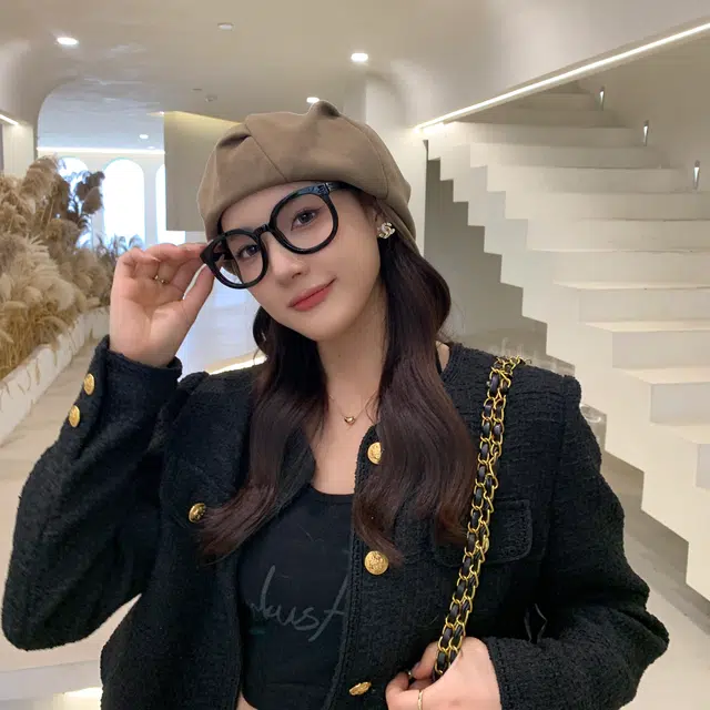 啄木鸟 四用设计美拉德日系褶皱八角帽大头围显脸小云朵帽文艺画家帽报童帽前进鸭舌帽 聚酯纤维 贝雷帽 女款