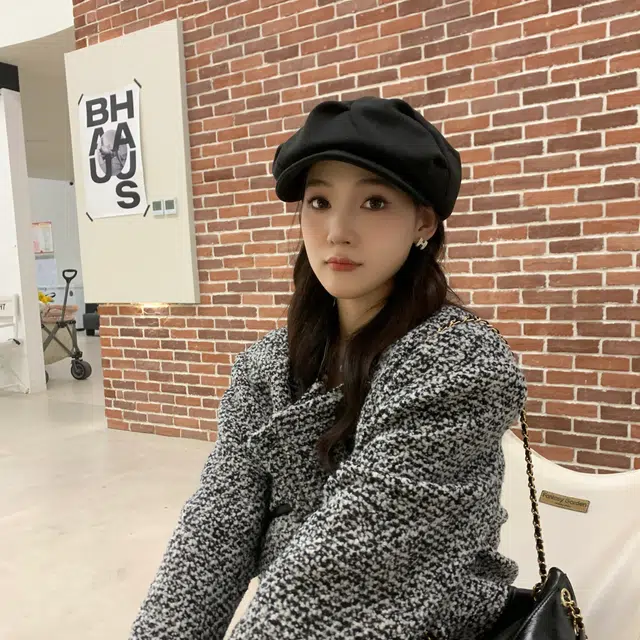 啄木鸟 四用设计美拉德日系褶皱八角帽大头围显脸小云朵帽文艺画家帽报童帽前进鸭舌帽 聚酯纤维 贝雷帽 女款