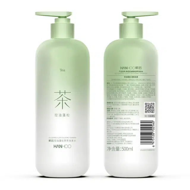 韩后 控油蓬松茶萃洗发水 深层清洁去屑止痒持久留香