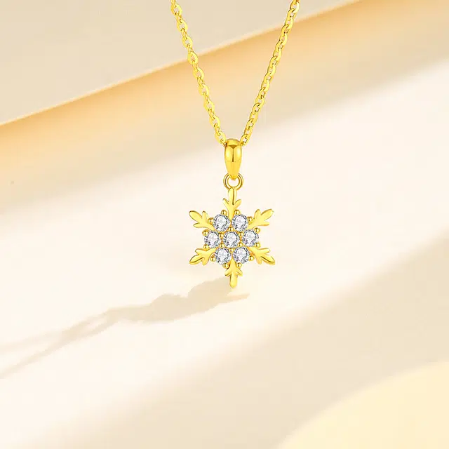 爱尼森 六芒星 黄金 一口价 项链 女款