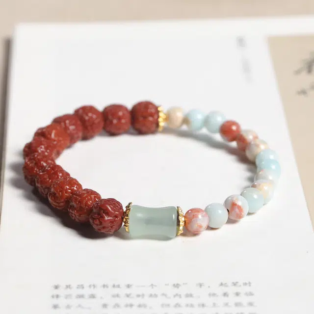 灵晔 国潮新中式 招财纳福 好运连连  复古个性 金刚菩提 手串 男女同款情侣款