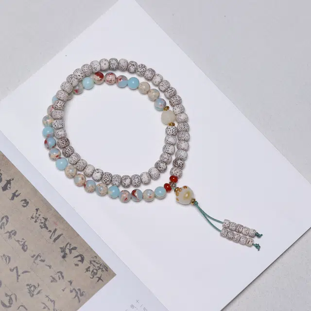 灵晔 国潮新中式 时尚百搭小众设计 吉祥如意 万事顺遂#好运 菩提子/菩提籽 手串 男女同款情侣款