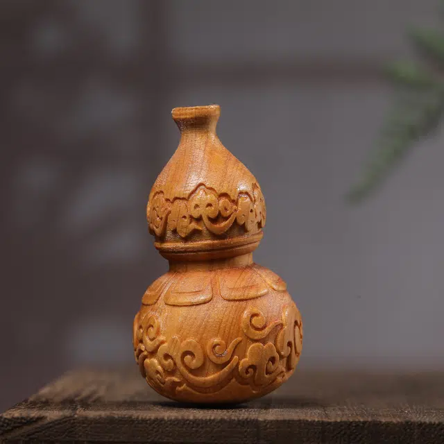 灵晔 轻奢高级感 祥云葫芦 新中式文玩 纳福招财 诸事顺遂 平安喜乐 崖柏 摆件 男女同款情侣款