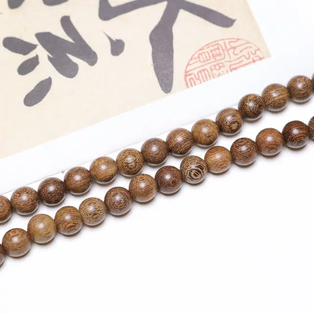 灵晔 国潮顺利转运珠招财进宝吉祥如意复古文艺风#好运 金丝檀木 手串 男女同款情侣款