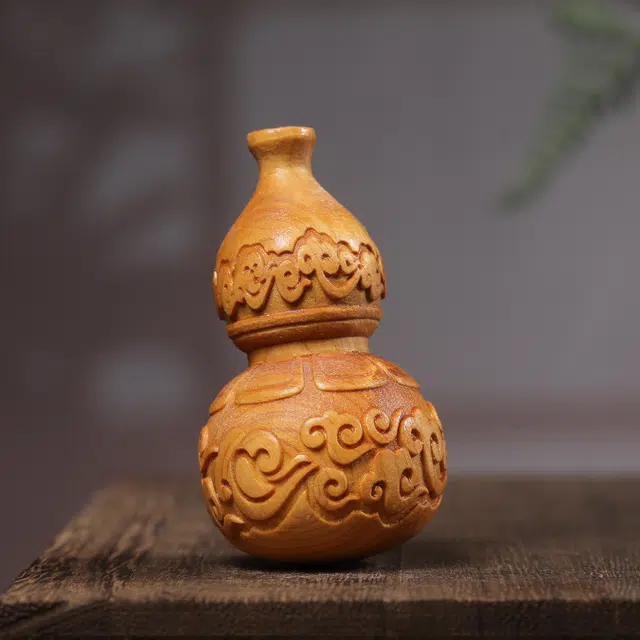 灵晔 轻奢高级感 祥云葫芦 新中式文玩 纳福招财 诸事顺遂 平安喜乐 崖柏 摆件 男女同款情侣款