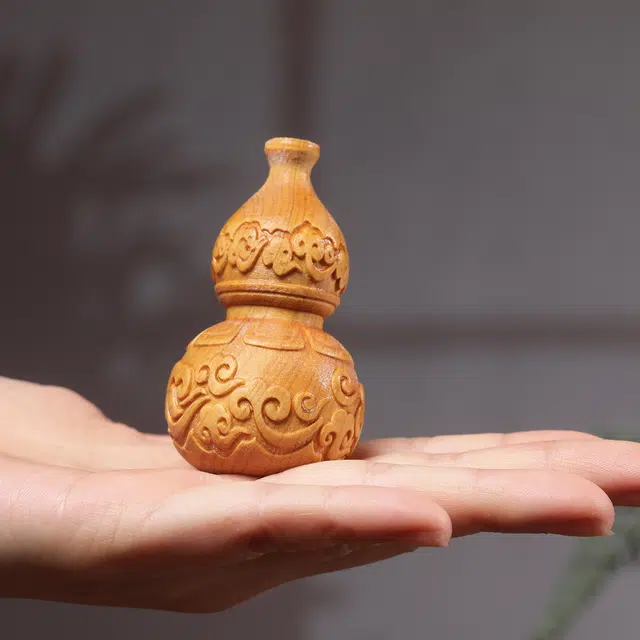 灵晔 轻奢高级感 祥云葫芦 新中式文玩 纳福招财 诸事顺遂 平安喜乐 崖柏 摆件 男女同款情侣款