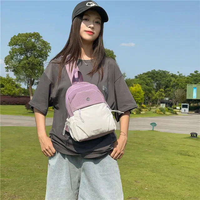 捷朗仕 高级感时尚潮流百搭 尼龙 胸包 常规 男女同款情侣款 多色