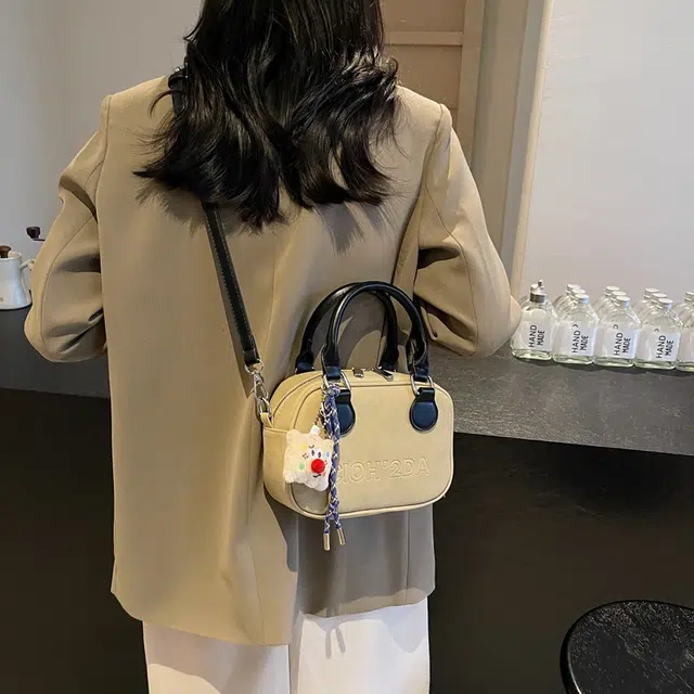捷朗仕 复古秋冬百搭上班 皮绒 手提斜挎包 小号 女款 多色