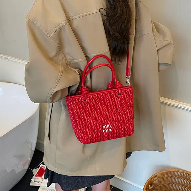 Jielangshi Basket PU Shoulder Bag