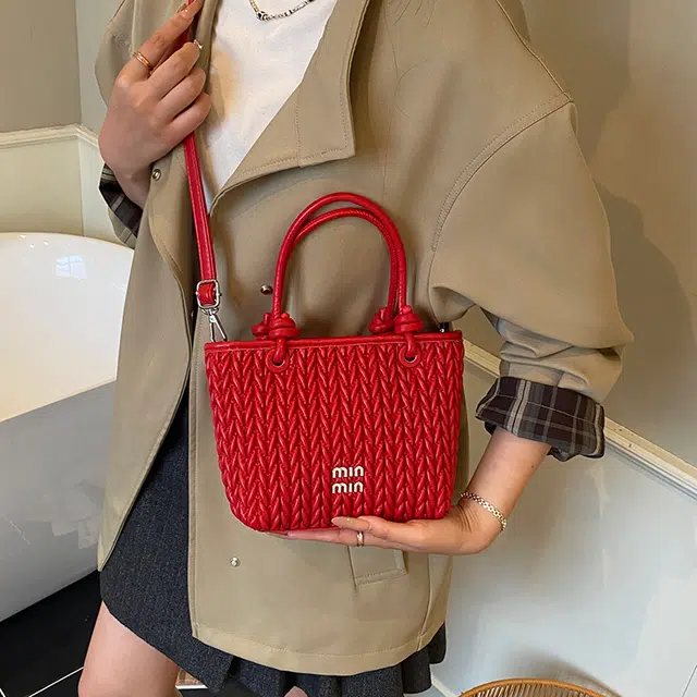 Jielangshi Basket PU Shoulder Bag