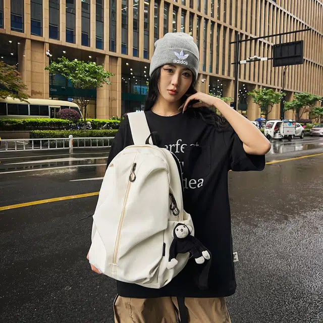 捷朗仕 轻便防水简约百搭通勤 尼龙 双肩包 大号 男女同款情侣款 多色