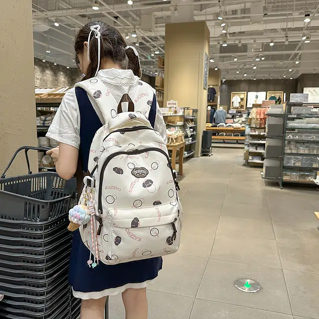 捷朗仕 高颜值美式时尚潮流百搭 尼龙 双肩包 常规 女款 多色