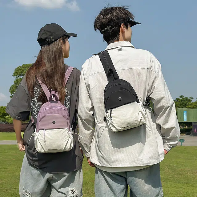 捷朗仕 高级感时尚潮流百搭 尼龙 胸包 常规 男女同款情侣款 多色