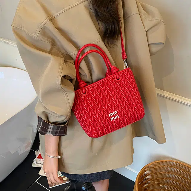 Jielangshi Basket PU Shoulder Bag