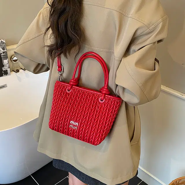 Jielangshi Basket PU Shoulder Bag