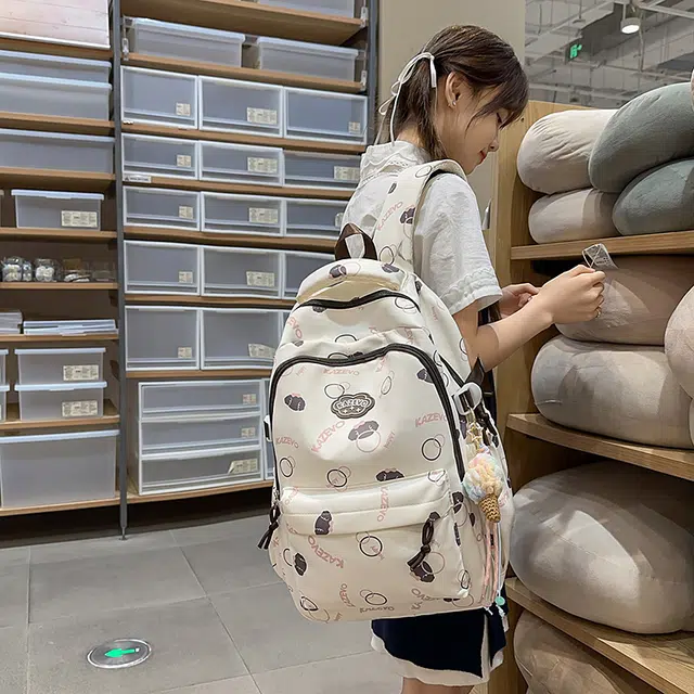 捷朗仕 高颜值美式时尚潮流百搭 尼龙 双肩包 常规 女款 多色