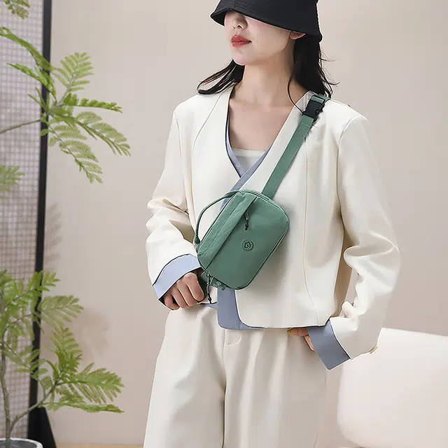 捷朗仕 潮流时尚百搭多口袋轻便妈妈包 尼龙布 斜挎单肩手提包 女款 多色