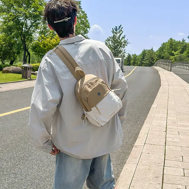 捷朗仕 高级感时尚潮流百搭 尼龙 胸包 常规 男女同款情侣款 多色