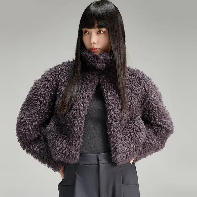 美力城 洋气环保毛加厚保暖皮草 女款 驼色
