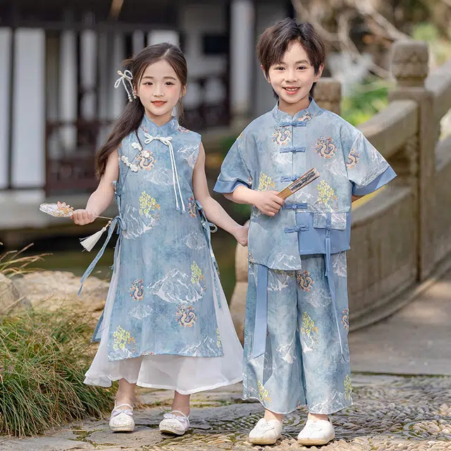 米囹汉服 儿童夏季古风 中小童